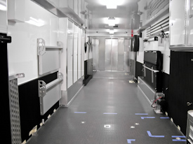 Tom Lincoln and Jerry Jahnsens T&E 45' Gooseneck Trailer - Interior View