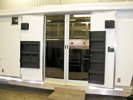 Tom Lincoln and Jerry Jahnsens T&E 45' Gooseneck Trailer - Interior View