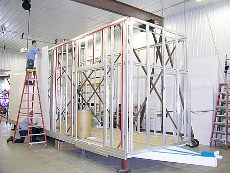 View of Sheeting Installation