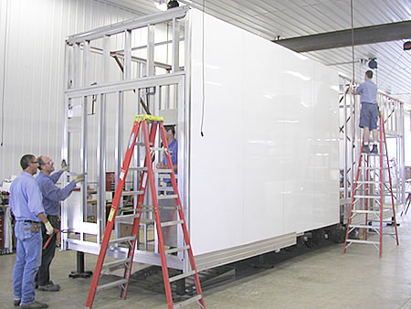 View of Sheeting Installation