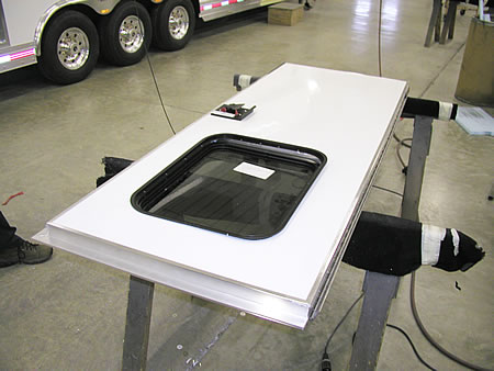 View of  Trailer Living Quarters Door Assembly