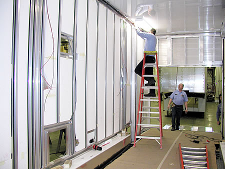 View of  Trailer Wall Insulation