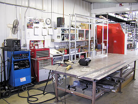 View of Custom Fabrication Shop