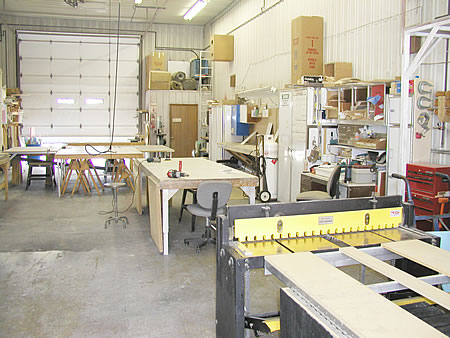 View of Custom Door and Cabinetry Shop