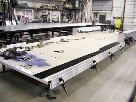 View of Lower Extrusion Installation to Frame